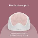 Angelcare Baby Bath Support (Pink) | Ideal for Babies Less than 6 Months Old