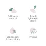 Angelcare Baby Bath Support (Pink) | Ideal for Babies Less than 6 Months Old