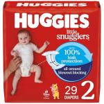Huggies Size 2 Diapers, Little Snugglers Baby Diapers, Size 2 (12-18 lbs), 29 Count, Packaging May Vary