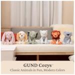 GUND Cozys Collection Cow, Stuffed Animal for Ages 1 and Up, Spring Decor Plush Toy, Cream/Blue, 10”