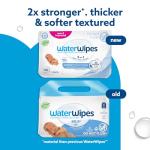WaterWipes Sensitive+ Newborn & Baby Wipes, 3-In-1 Cleans, Cares, Protects, 99.9% Water, Unscented & Hypoallergenic, 180 Count (3 Packs)