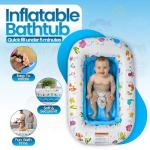 Mommy's Helper | Inflatable Under The Sea Baby Bathtub, Collapsible Safe Baby Bath Tub with Anti-Sliding Saddle Horn Seat, Must Have Travel Toddler Bath, Portable Bathtub Recommended Months 6 to 24