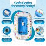 Mommy's Helper | Inflatable Under The Sea Baby Bathtub, Collapsible Safe Baby Bath Tub with Anti-Sliding Saddle Horn Seat, Must Have Travel Toddler Bath, Portable Bathtub Recommended Months 6 to 24