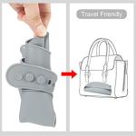 PandaEar 3 Pack Waterproof Silicone Baby Bibs| Super Thin Light Weight Feeding Bib with Food Catcher Pocket for Toddler (Walnut&Linen&Brown)