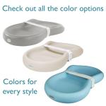 Keekaroo Peanut Changer Baby Vanilla – The Original Made in USA Easy-to-Clean Changing pad and The only Shell Over Foam, Fully Water Repellant, Wipeable Diaper pad, Wipe-Clean Changing pad