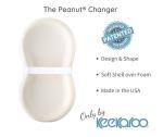 Keekaroo Peanut Changer Baby Vanilla – The Original Made in USA Easy-to-Clean Changing pad and The only Shell Over Foam, Fully Water Repellant, Wipeable Diaper pad, Wipe-Clean Changing pad