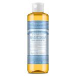 Dr. Bronner's Pure-Castile Magic Liquid Soap (Baby Unscented, 8 Ounce)- Made with Regenerative Organic Certified Oils, For Face, Body Wash, Baby Soap, Sensitive Skin, No Added Fragrance, Vegan