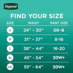 Depend Fresh Protection Adult Diapers, Incontinence & Postpartum Bladder Leak Underwear for Women, Disposable, Maximum, Medium, Blush, 30 Count, Packaging May Vary