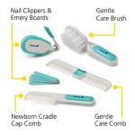 Safety 1st Deluxe Baby Healthcare and Grooming Kit, Arctic Blue, Newborn Baby Essentials, One Size, 25 Pieces