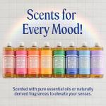 Dr. Bronner's Pure-Castile Magic Liquid Soap (Baby Unscented, 8 Ounce)- Made with Regenerative Organic Certified Oils, For Face, Body Wash, Baby Soap, Sensitive Skin, No Added Fragrance, Vegan