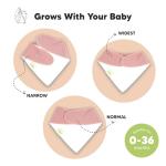 KeaBabies 8-Pack Organic Baby Bandana Bibs for Girls - Super Absorbent Triangle Baby Bibs for Drooling and Teething Infant, 100% Cotton Extra Soft for Newborn, Infant 0-36 Months (Muted Pastel)