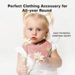 KeaBabies 8-Pack Organic Baby Bandana Bibs for Girls - Super Absorbent Triangle Baby Bibs for Drooling and Teething Infant, 100% Cotton Extra Soft for Newborn, Infant 0-36 Months (Muted Pastel)