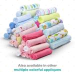 Spasilk Washcloth Wipes Set for Newborn Boys and Girls, Soft Terry Washcloth Set, Pack of 10, Gray Celestial