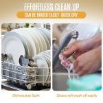 HippoBaby 4pc Silicone Baby Spoons Self Feeding Baby Utensils 6-12 Months - 3 Baby Spoon - 1 Baby Fork - Toddler Cutlery Set - BPA Free, Dishwasher Safe - Baby Eating Essentials (Gray/Beige)