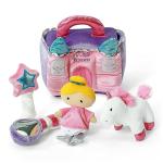 Baby GUND Play Soft Collection, Princess Castle 5-Piece Plush Playset with Rattle, Squeaker and Crinkle Plush Toys, Sensory Toy for Babies and Newborns, 7”