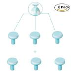 Jaybva Baby Nail File Replacement Heads, Safe Electric Nail Trimmer Pads Refills Grinder Buffer Attachments Nail Care Tool for Newborn Infants Toddlers Kids 6+ Months Up 6 Pack Blue