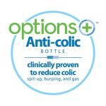 Dr. Brown's Anti-Colic Options+ Narrow Sippy Bottle Starter Kit, 8oz/250mL, with Level 3 Medium-Fast Flow Nipple and Soft 100% Silicone Sippy Spout, Green, BPA Free, 6m+