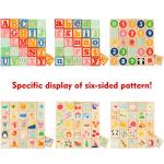 Joqutoys ABC Wooden Building Blocks for Toddlers 1-3 Large, 26 PCS Alphabet & Number Stacking Blocks, Educational Learning Toys for Boys Girls Kids Gifts 1.65''