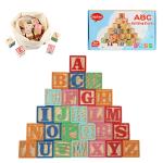 Joqutoys ABC Wooden Building Blocks for Toddlers 1-3 Large, 26 PCS Alphabet & Number Stacking Blocks, Educational Learning Toys for Boys Girls Kids Gifts 1.65''