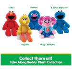 GUND Sesame Street Official Elmo Take Along Buddy Plush, Premium Plush Toy for Ages 1 & Up, Red, 13”