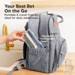 KeaBabies Silicone Baby Spoons, Self Feeding 6-12 months - 3-Pack Baby Weaning Eating Utensils, Toddler First Food Training Spoon, Infant, Kids Feeding Supplies Essential Set, Dishwasher-safe (Slate)