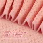 Orighty Baby Hooded Towel with Five Washcloths, 28 x 28 Inch Super Soft Bath Towel with Hood for Babies, Infant, Newborn Essential - Ideal Baby Stuff Registry for Boys and Girls (Pink)