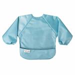 Tiny Twinkle Long Sleeve Bib for Babies & Toddlers | 2-Pack Waterproof Smock Bib for Eating | Machine Washable & Mess-Proof Feeding Essentials | Newborn Shower Gift (Slate Olive,6–24M)