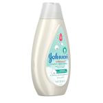 Johnson's CottonTouch Newborn Baby Body Wash & Shampoo, Gentle & Tear-Free, Made with Real Cotton, Gently Washes Away Dirt & Germs, Sulfate- & Paraben-Free for Sensitive Skin, 13.6 fl. oz