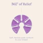 Lansinoh Breast Therapy Packs, Hot and Cold Breast-Pads with 2 Soft Covers, Postpartum Essentials for Nipple Pain Relief, Mastitis, Engorgement, Support for Breastfeeding and Pump Aid, 2 Pack