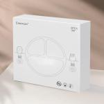 Eascrozn Silicone Feeding Set, 2 Pack Divided Toddler Plates with Suction, 2 Pack Utensils - Spoons & Forks, BPA Free, Baby Led Weaning Supplies