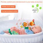 HUADADA Baby Soft Rattles Shaker, Infant Developmental Hand Grip Toys, Sensory Learning Toys with Teether, Sounds for Baby, 3-6-9-12 Months Old