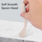 Eascrozn 6 Pack Silicone Baby Spoons, Baby Spoons Self Feeding 6 Months+, BPA Free, Soft Tip Baby Utensils Feeding Spoon, Baby Led Weaning Supplies, Dishwasher and Boil Safe