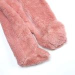 Baby Girls Warm Onesie Hoodies Winter Outwear Outfits Fluzzy Jumpsuit for Infant Pink 6-9M