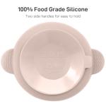 Eascrozn Silicone Baby Feeding Set, 3 Pack Baby Bowls with Suction and 3 Pack Baby Spoons for Babies Toddlers Kids, BPA Free, Baby Utensils Feeding Supplies, Microwave and Dishwasher Safe