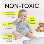 Silicone Baby Teething Toys - Baby teether for Infants, Toddlers, Newborns, CPSIA Certified, FDA Formulated Material