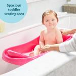 The First Years Newborn to Toddler Baby Bath Tub - Convertible 3-in-1 Baby Tub with Removable Sling - Ages 0 to 24 Months - Sure Comfort - Pink