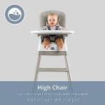 Chicco Stack Hi-Lo 6-in-1 Multi-Use Convertible High Chair, Reclines for Babies and Toddlers, Easy-Clean Baby High Chair Booster Toddler Seat Combo | Sand/Beige