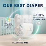 Pampers Pure Protection Baby Diapers, Size 1 (8-14 lbs), 82 Count, Up to 100% Leakproof, Premium Plant-based Skin Protection, Hypoallergenic Soft Diapers