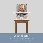 Chicco Stack Hi-Lo 6-in-1 Multi-Use Convertible High Chair, Reclines for Babies and Toddlers, Easy-Clean Baby High Chair Booster Toddler Seat Combo | Sand/Beige