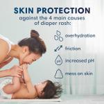 Pampers Pure Protection Baby Diapers, Size 1 (8-14 lbs), 82 Count, Up to 100% Leakproof, Premium Plant-based Skin Protection, Hypoallergenic Soft Diapers