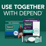 Depend Fresh Protection Adult Diapers, Incontinence Underwear for Men, Disposable, Maximum, Small/Medium, Grey, 32 Count, Packaging May Vary