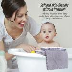 Sunny zzzZZ Ultra Soft 24 Pack Baby Washcloths - 10x10 Inches - Coral Fleece Extra Absorbent Wash Clothes for Babies, Infants and Toddlers - Sensitive Skin and Newborn - Ideal Baby