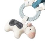 Itzy Ritzy Farm Toy Gift Set - Includes Cow Lovey & Farm-Themed Busy Ring Car Seat and Stroller Toy - Features Crinkle Sounds, Engaging Textures & Silicone Teething Relief (Farm)