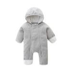 JingleBaBa Baby Girls Boys Warm Polar Fleece Jumpsuit Double Zipper Winter Suit Newborn Infant Outerwear Coveralls 3-6 Months