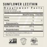 Legendairy Milk Sunflower Lecithin 1200mg, Lactation Support, Sunflower Lecithin Supplement for Clogged Milk Ducts, Made in USA, 200 Softgels