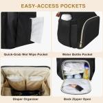 HABOPET Diaper Bag Backpack, Multi-Function Baby Boys and Girls Bag, Travel Waterproof Diaper Backpack Tote Bag, Baby Registry Search & Shower Gifts-Essentials Baby Backpack for Mom/Dad