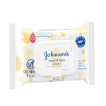 Johnson's Baby Disposable Hand & Face Cleansing Wipes, Pre-Moistened Wipes Gently Remove 99% of Germs & Dirt from Delicate Skin, Paraben-, Phthalate- & Alcohol-Free, Hypoallergenic, 25 Count