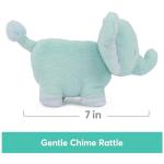 GUND Baby Safari Friends Collection Plush Elephant with Chime, Sensory Toy Stuffed Animal for Babies and Newborns, Teal, 7"