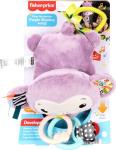Fisher-Price Baby Stroller Toy Sing & Go Purple Monkey Musical Sensory Plush with Crinkle & Clackers for Newborns from Birth+