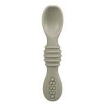 PandaEar 3 Pack Silicone Suction Baby Bowls & 3 Baby Feeding Spoons | Non-Slip Stay Put Bowls & Soft Silicone First Stage Spoons for Toddlers, BPA-Free Baby Led Weaning Set (Linen Brown Tan)